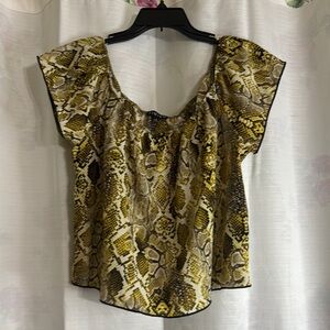 Snake Print Women's Top